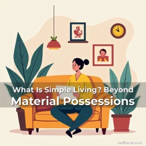 Artistic representation for What Is Simple Living? Beyond Material Possessions